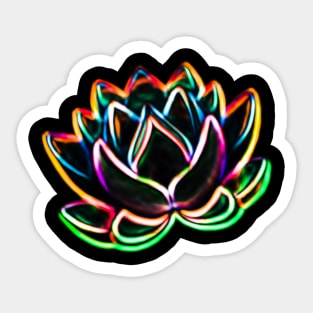 Lotus Neon Sticker